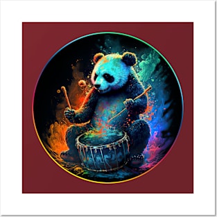 Panda Drumming Splosion Series Posters and Art